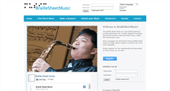 Desktop Screenshot of braillesheetmusic.com