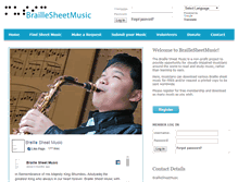 Tablet Screenshot of braillesheetmusic.com